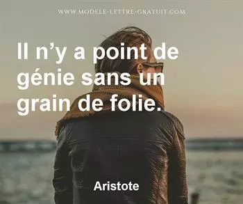 Citation de Aristote