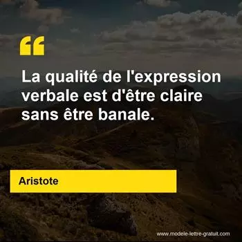 Citation Aristote