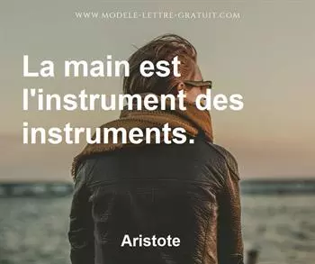 Citation de Aristote
