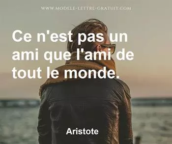 Citation de Aristote