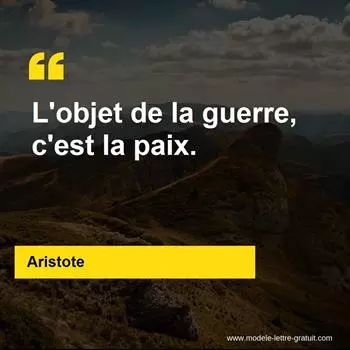 Citation Aristote