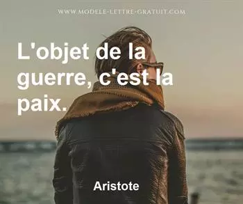 Citation de Aristote
