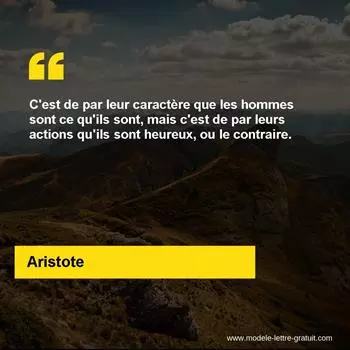 Citation Aristote