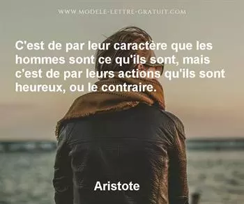 Citation de Aristote