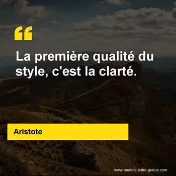 Citation Aristote