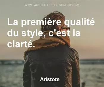 Citation de Aristote