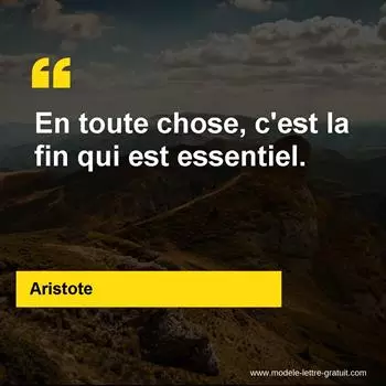 Citation Aristote