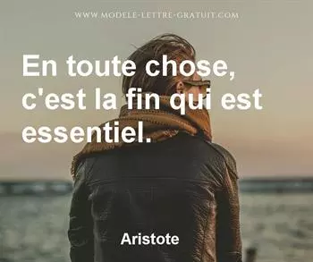 Citation de Aristote