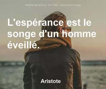 Citation de Aristote