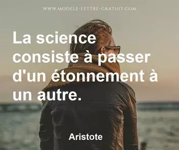 Citation de Aristote