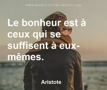 Citation de Aristote