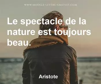 Citation de Aristote