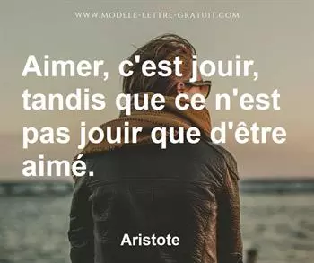Citation de Aristote