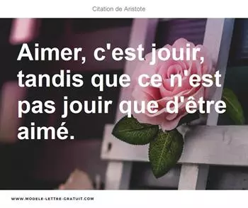 Citations Aristote