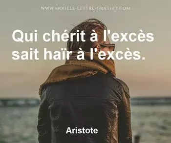 Citation de Aristote