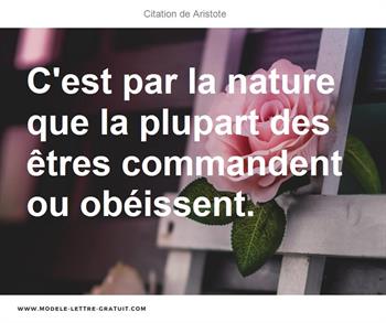 Citations Aristote