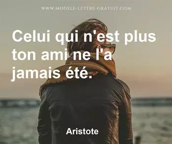 Citation de Aristote