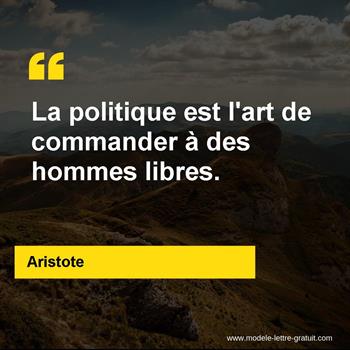 Citation de Aristote
