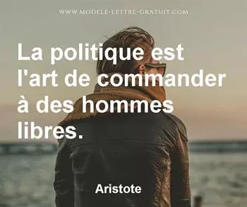 Citation de Aristote