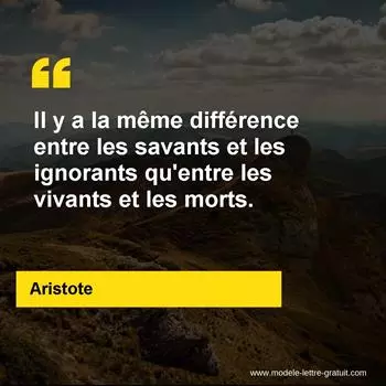 Citation Aristote