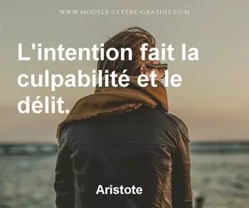 Citation de Aristote
