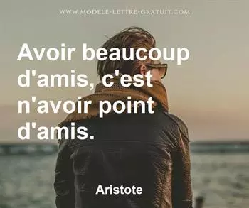Citation de Aristote