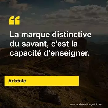 Citation Aristote