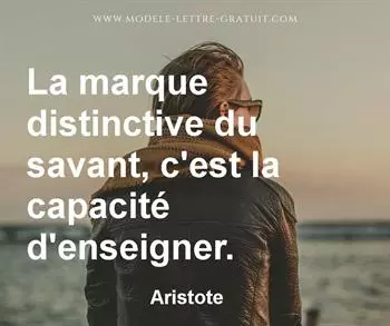 Citation de Aristote