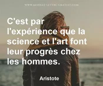 Citation de Aristote