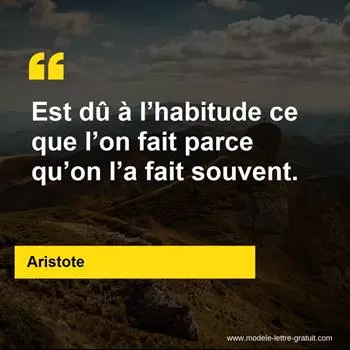 Citation Aristote