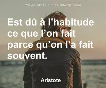 Citation de Aristote