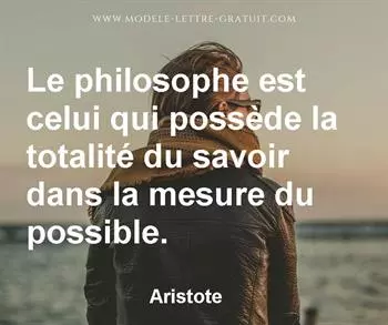 Citation de Aristote