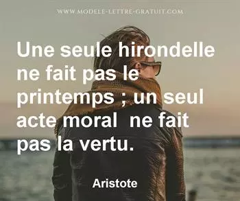 Citation de Aristote