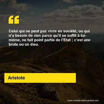 Citation Aristote