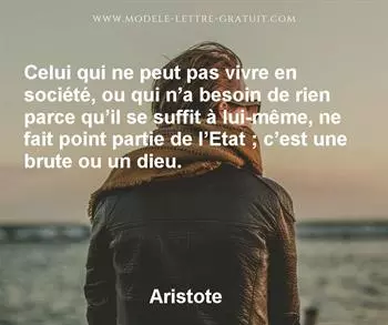 Citation de Aristote