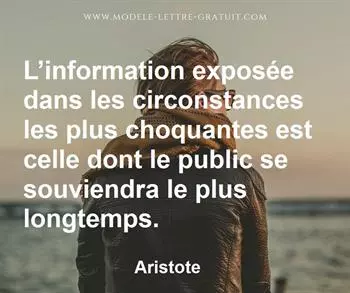 Citation de Aristote