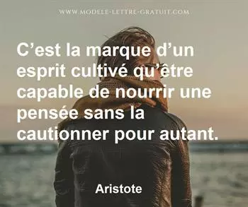 Citation de Aristote