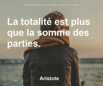 Citation de Aristote