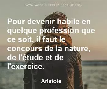 Citation de Aristote