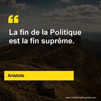Citation Aristote