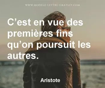 Citation de Aristote