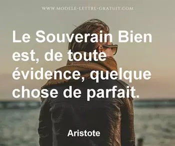 Citation de Aristote