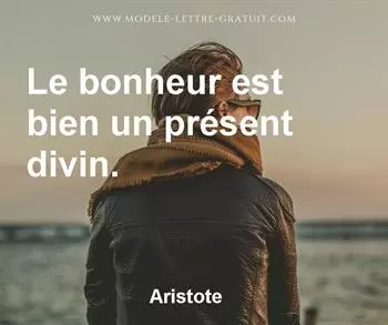Citation de Aristote