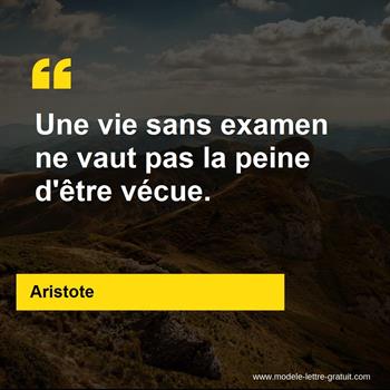 Citation Aristote