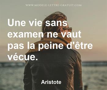Citation de Aristote