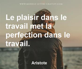 Citation de Aristote