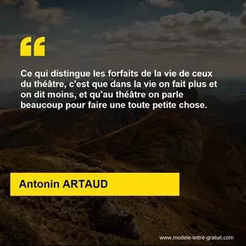 Citation Antonin ARTAUD