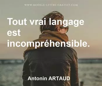 Citation de Antonin ARTAUD