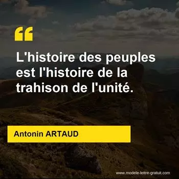 Citation Antonin ARTAUD