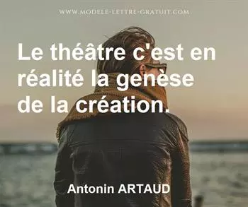 Citation de Antonin ARTAUD
